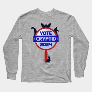 Vote Cryptid 2024 - election politics Long Sleeve T-Shirt